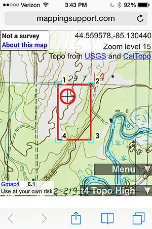 google maps property lines satellite