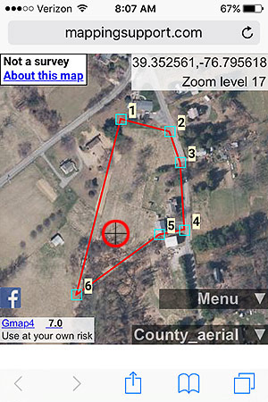 Find Property Line Web App Works With Your Cell Phone Gps